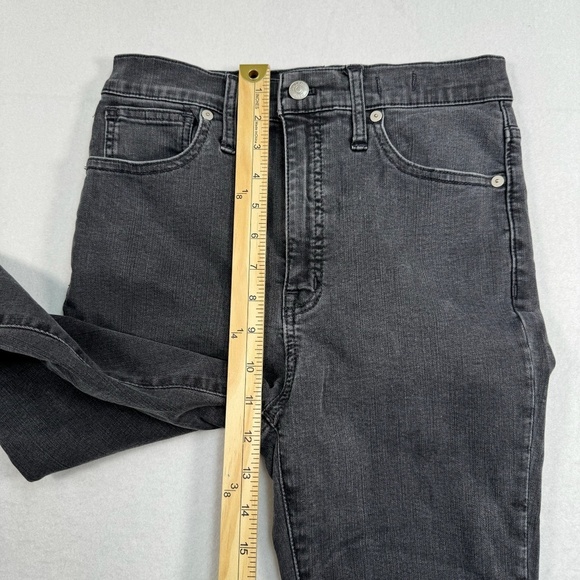Madewell Jeans Womens 27 Faded Black 11" Skinny High Rise - Picture 11 of 14